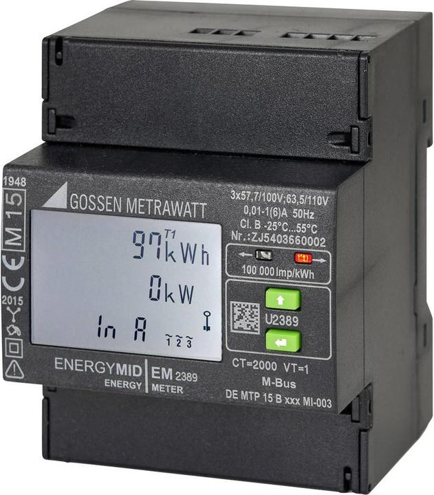 Actual product image Gossen Three-phase meter with transformer