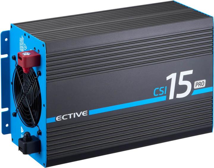 Produktbild Ective CSI 15 PRO 1500W/12V Sinus-Wechselrichter mit Netzvorrangschaltung und Ladegerät (CH-Stecker)