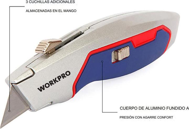 Actual product image Workpro WP213011 cutter knife 1 pc. (Cutters)