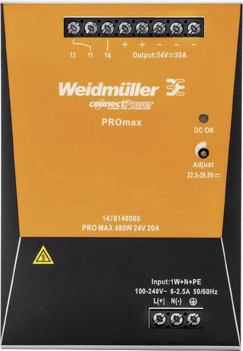 Actual product image Weidmüller DIN-rail power supply unit (DIN-rail