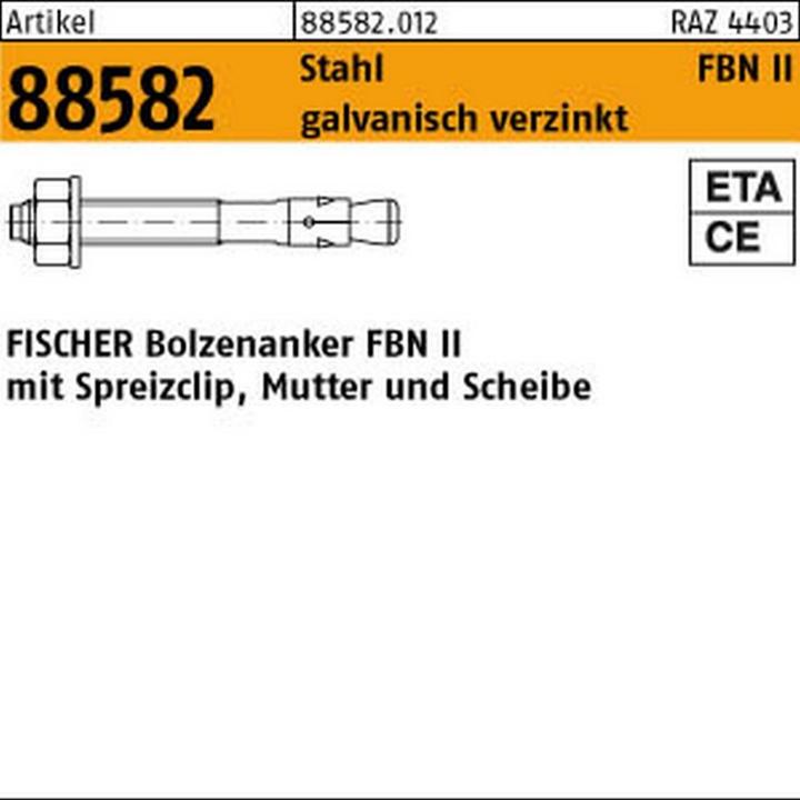 Produktbild Fischer Hutmutter f. FAZ II (100 Stk.)