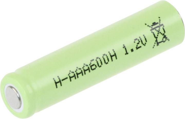 Actual product image Mexcel Micro (AAA) rechargeable battery NiMH H-AAA600 (1 pcs., AAA, 600 mAh)