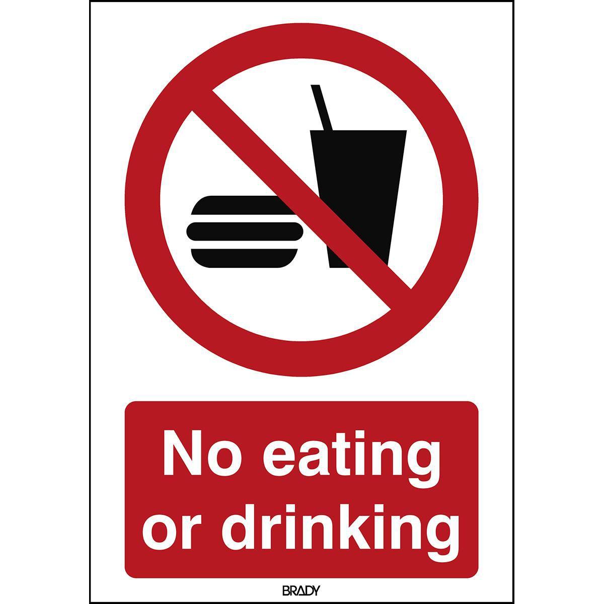 Thumbnail - Brady, Sicherheitskennzeichnung, ISO Safety Sign - No eating