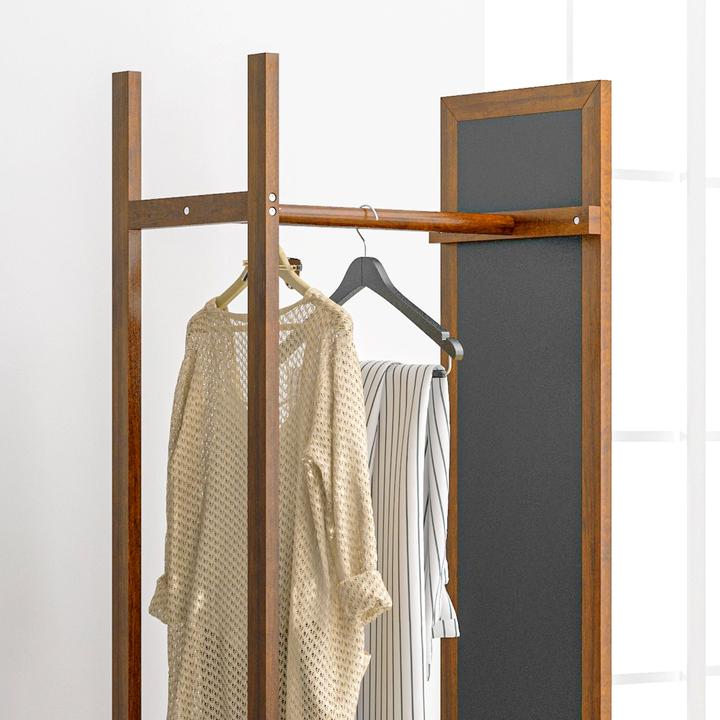 Actual product image Homcom Standing mirror with shelf and castors (60 x 36 x 170 cm)