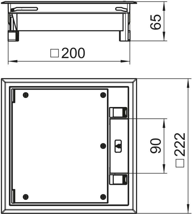 Actual product image OBO Bettermann OBO GES4-2U10T 7011 device insert for universal mounting (Various)
