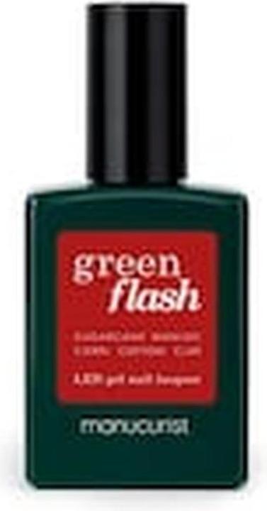 Image du produit Manucurist Green Flash vernis à ongles Red Cherry (Cerise rouge, Vernis à ongles effet gel)