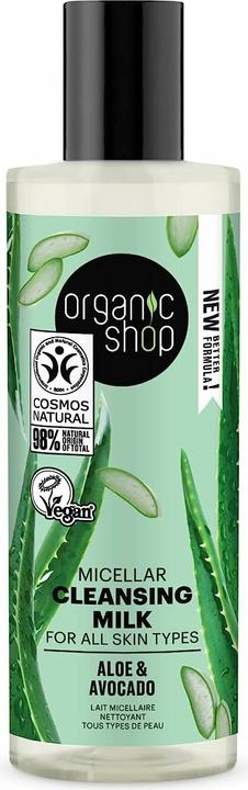 Organic Shop Micellar cleansing milk for all skin types avocado and aloe (150 ml) (Cleansing lotion, 150 ml)