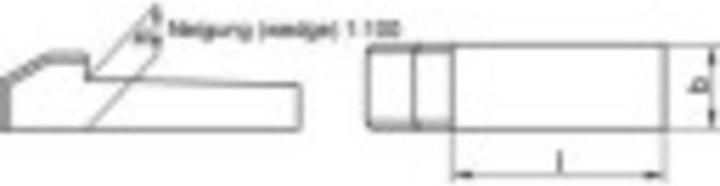 Toolcraft Embouchure en acier C45K (Ø x L) 1