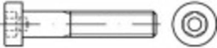 Toolcraft Vis à tête cylindrique M10 25 mm In