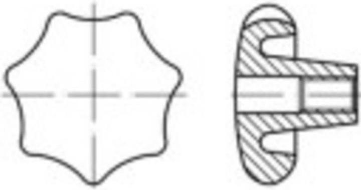 Image du produit Toolcraft Poignées-étoiles (5 pcs)