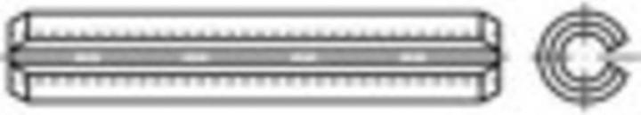 Productafbeelding Toolcraft Paspennen (Ø x L) 2,5 mm x 2