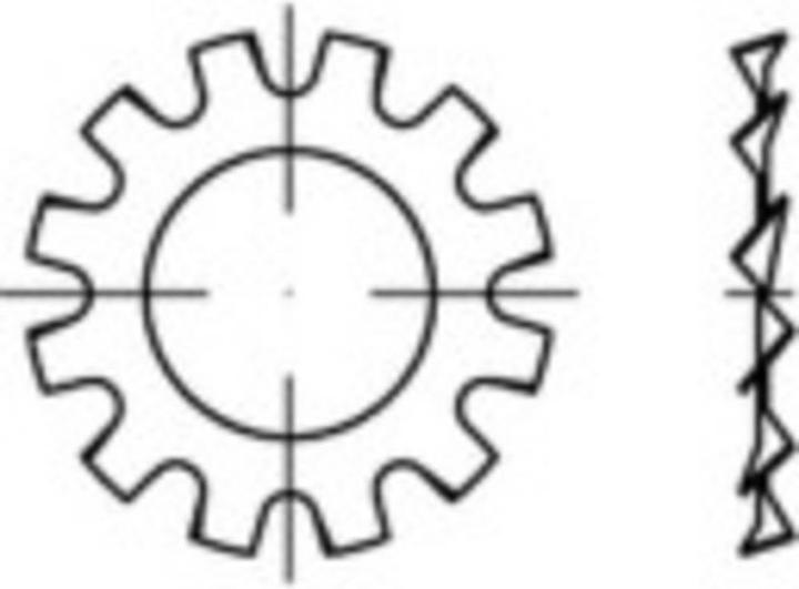 Image du produit Toolcraft Rondelles dentées Diamètre intérieur