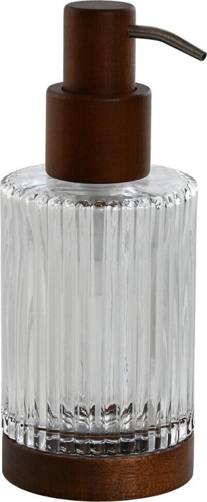 Produktbild Esprit Seifenspender Home Braun Durchsichtig Aluminium Kristall Akazienholz 8 x 7,5 x 18,5 cm