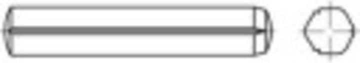 Produktbild Toolcraft Zylinderkerbstift (Ø x L) 8 mm (100 Stk., 60 mm)