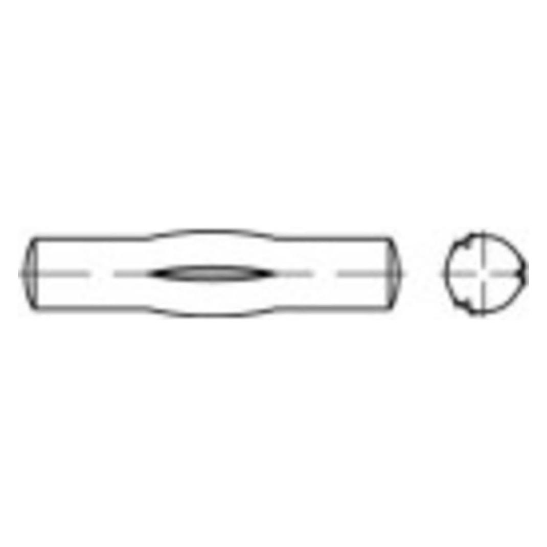 Toolcraft, Nails, Toggle notch pin (Ø x L) 10 mm (25 pcs., 55 mm)