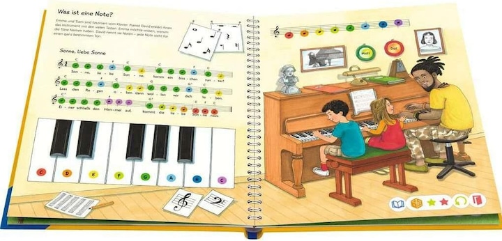 Actual product image tiptoi Wieso? Weshalb? Warum? Wir entdecken die Musik (German, Guido Wandrey, Inca Friesian, 2023)