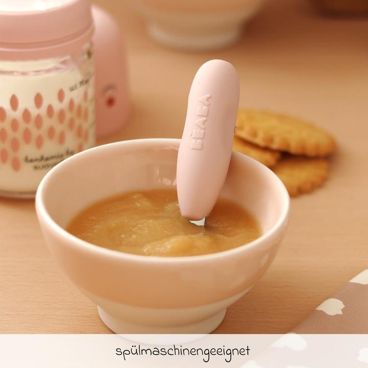 Actual product image Beaba Edelstahllernset (Gabel+Löffel) altrosa