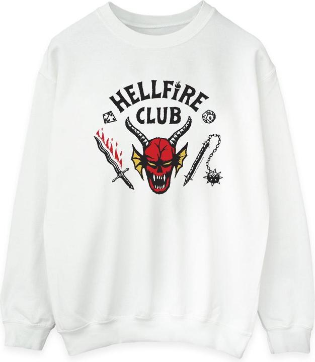 Actual product image Netflix Womens/Ladies Stranger Things Hellfire Club Sweatshirt (M)