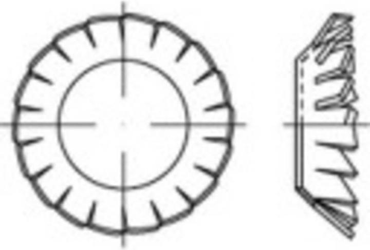 Produktbild Toolcraft Fächerscheiben Innen-Durchmess