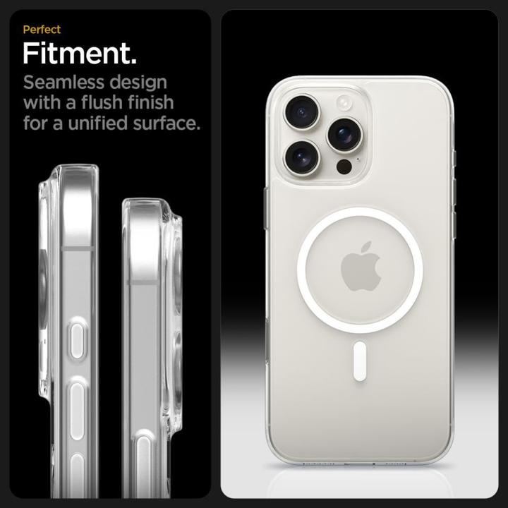 Produktbild Spigen - Thin Fit MagSafe - iPhone 16 Pro - Clear / White (Apple iPhone 16 Pro)
