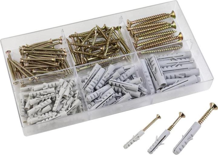 Produktbild 10572 Dübel und Schraubensorti (150 Stk.)