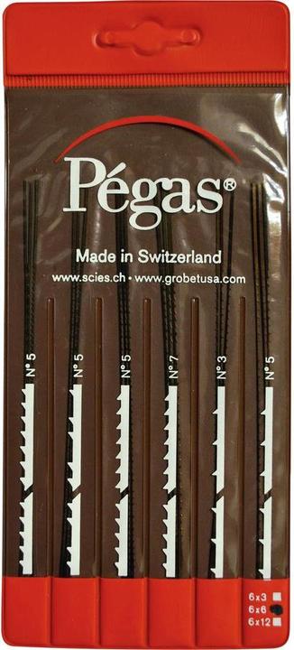 Pegas PS906x6DI 1 set scroll saw blades