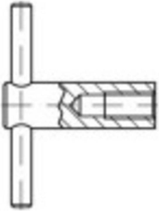 Produktbild Toolcraft Knebelmuttern M12 DIN 6305 Sta (M12)
