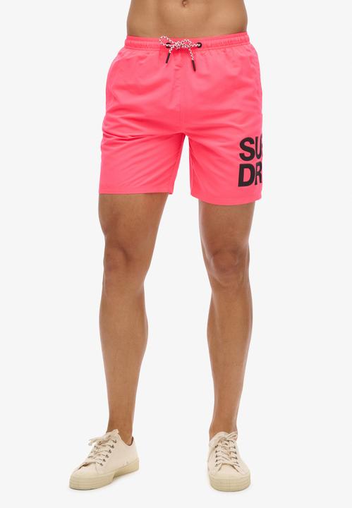 Produktbild Superdry 17" Sportswear Badeshorts aus recyceltem Material mit Logo (S)