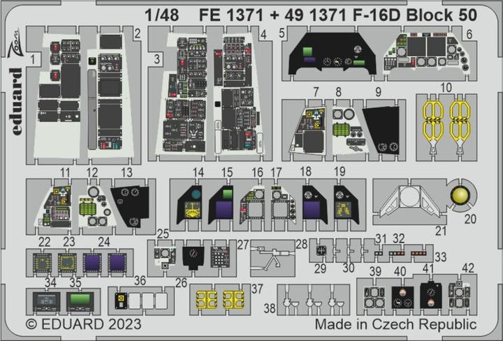 Produktbild Eduard F-16D Block 50 1/48 KINETIC