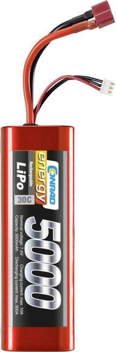 Conrad energy Modellbau-Akkupack (LiPo) 7.4 (7.40 V, 5000 mAh)