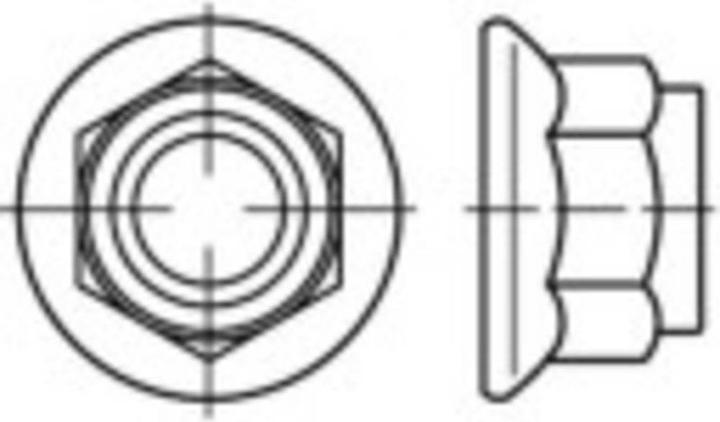 Produktbild Toolcraft Sicherungsmuttern M6 DIN 1663 (M6)