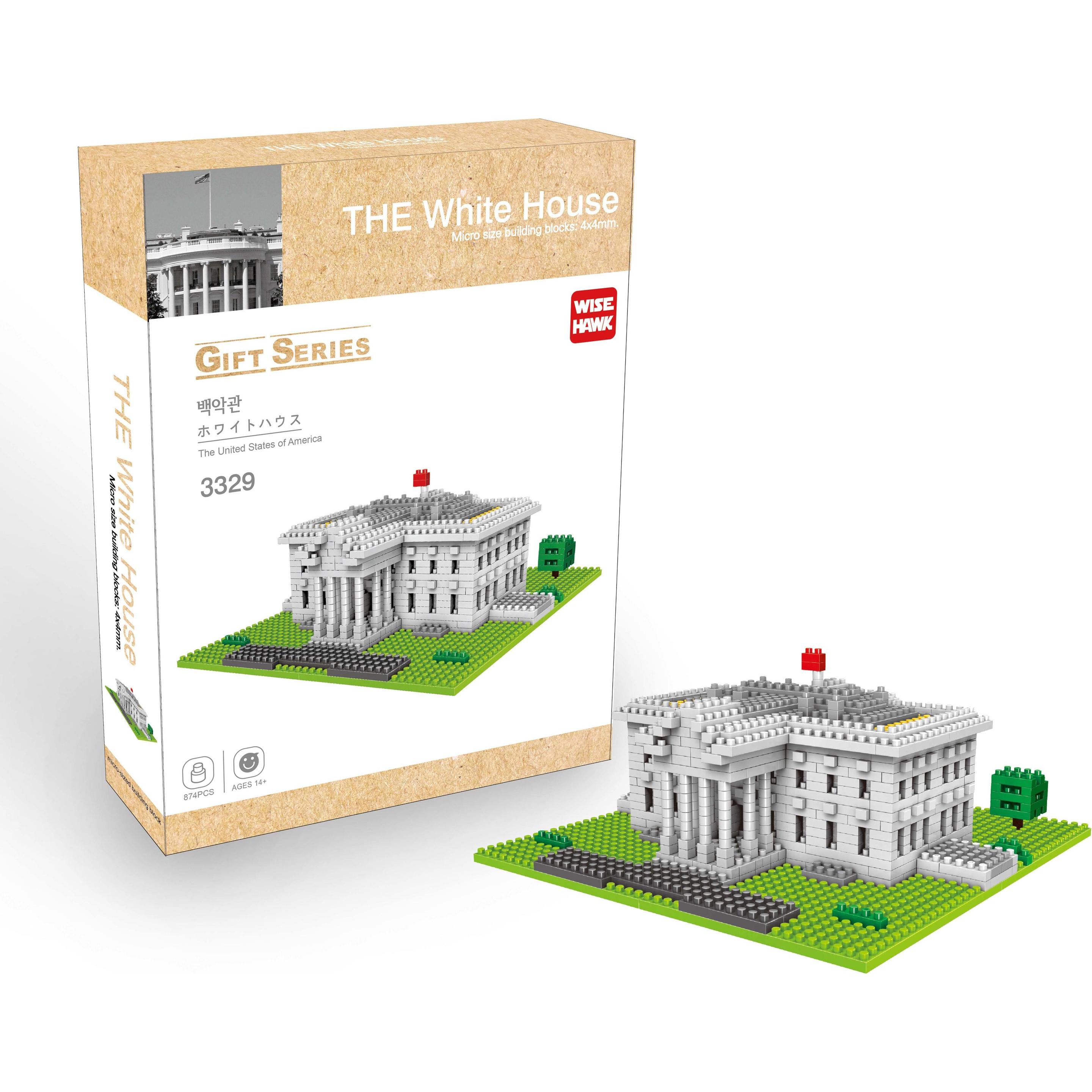 Tinisu The White House Modell LNO Micro-Bricks Bausteine