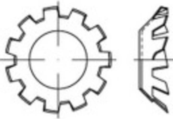 Image du produit Toolcraft Rondelles dentées Diamètre intérieur