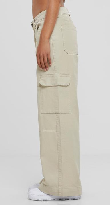 Actual product image Urban Classics Ladies Low Waist Cargo Denim (27)