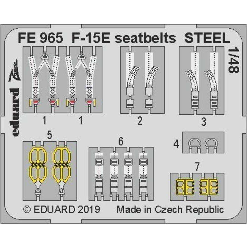 Eduard F-15E seatbelts STEEL f.Great Wall Hobby