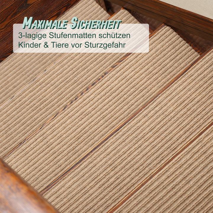 Image du produit Relaxdays 16 tapis escalier (20 x 65 cm)