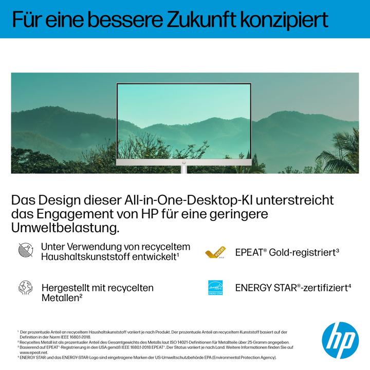 Produktbild HP AIO 27-cr2275ng 68,58cm 27Zoll Intel Core Ultra 7 255U 16GB 512GB SSD UMA W11H Shell White (P) (512 GB, 16 GB, Intel Core Ultra 7 255U, Intel UHD Graphics)