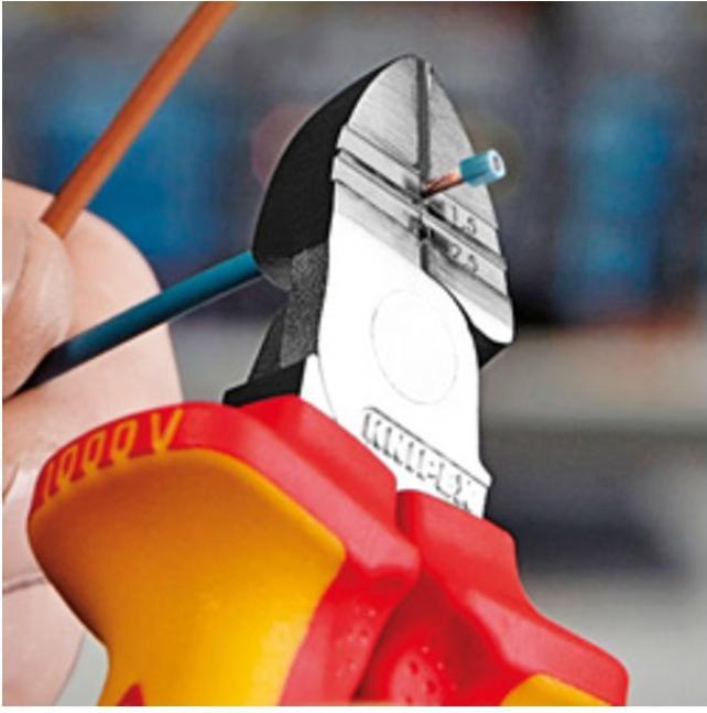 Immagine prodotto Knipex Tronchese laterale con spelacavi (160 mm)