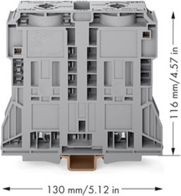 Actual product image Wago Through terminal tension spring Assignment: N Bl