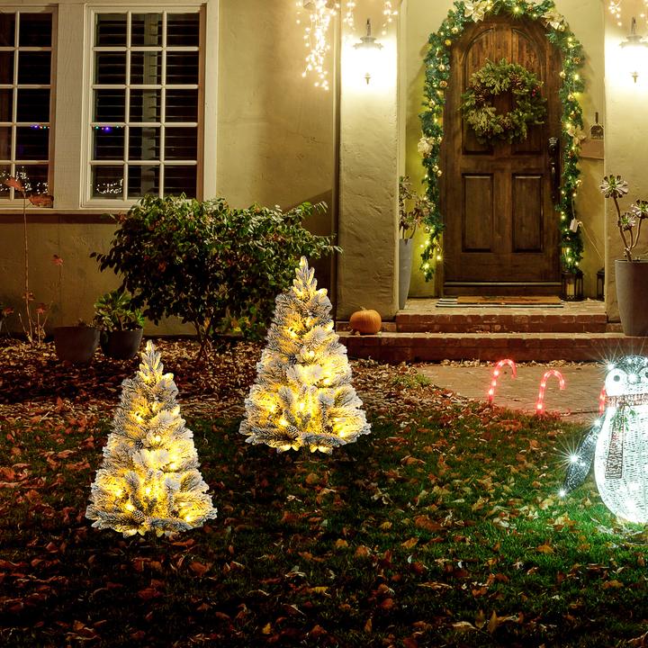 Image du produit Jamb Arbre de Noël artificiel Lot de 2 LED