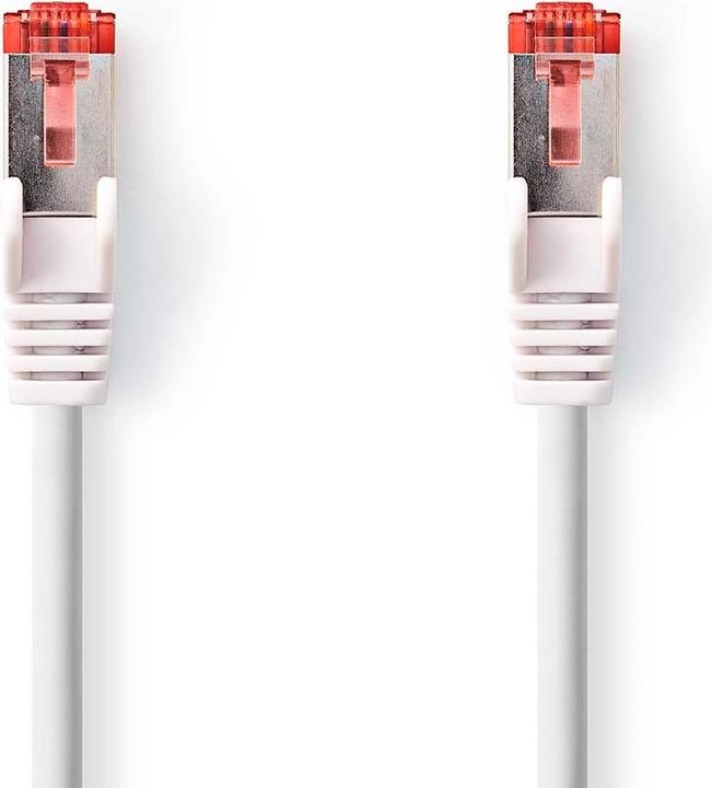 Produktbild Nedis Cat 6 Kabel | RJ45 Stecker | RJ45 Stecker | S/FTP | 7.50 m | Rund | LSZH | Weiss | Label (S/FTP, CAT6, 7.50 m)