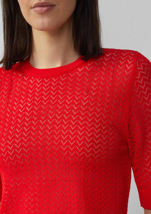 Image du produit S.Oliver Strickpullover Transparenter Feinstrickpullover mit Lochmuster aus Viskosemix (38)