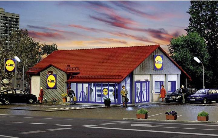 Actual product image Vollmer 43662 H0 Supermarket Lidl