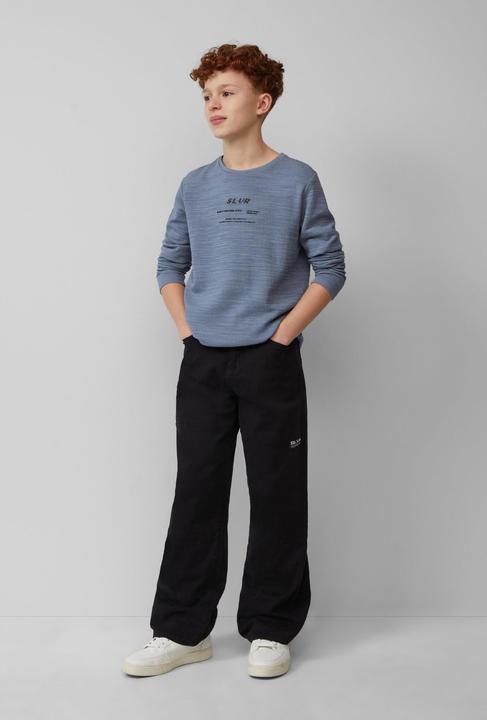 Produktbild S.Oliver T-Shirt Strukturiertes Langarmshirt mit Frontprint (170, 176)