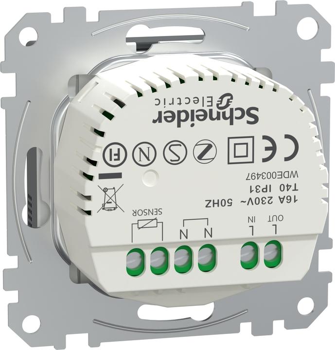 Actual product image Schneider Electric Wiser Thermostat Anthracite