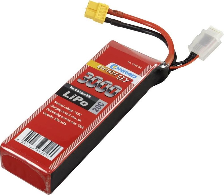Immagine prodotto Conrad energy Modello costruzione pacco batteria iPo) (14.80 V, 2400 mAh)