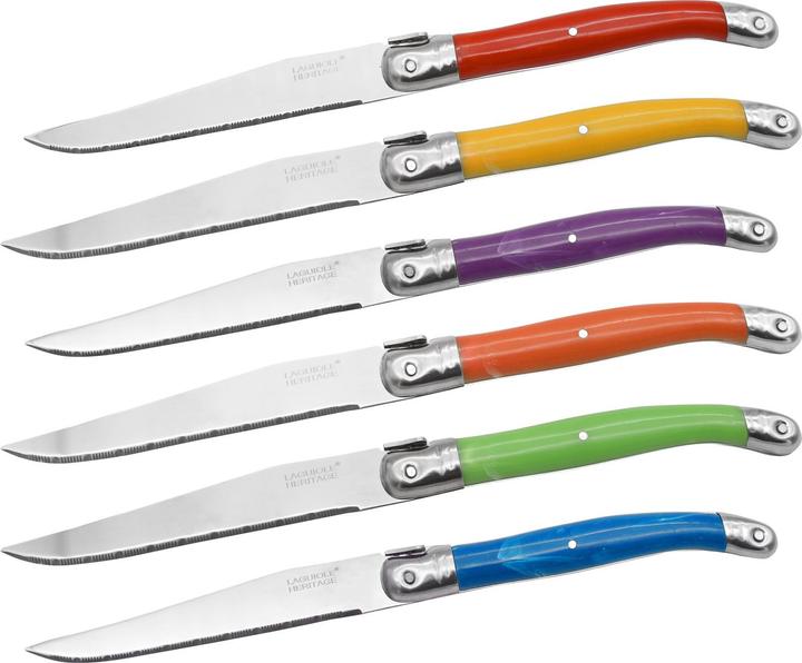 Image du produit Laguiole Heritage Steackmesser Set, bunt (1 pcs, Couteau)