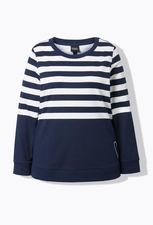 Actual product image Ulla Popken Breton Stripe Sweatshirt (42, 44)