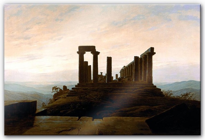 Image du produit Trenddeko Friedrich - Le temple de Junon à Agrigente (60 x 40 cm)