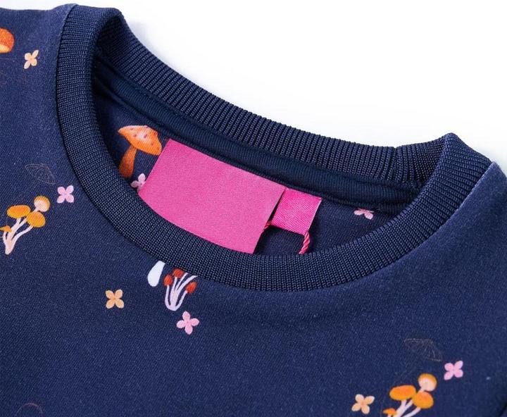 Produktbild VidaXL Kinderkleid Marineblau 92,Material: 92 % Baumwolle. 8 (92)